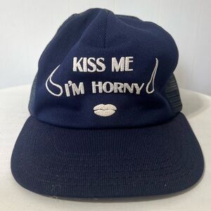Vintage 70’s Trucker Cap Graphic Funny Saying Made in USA Snap Back Hat